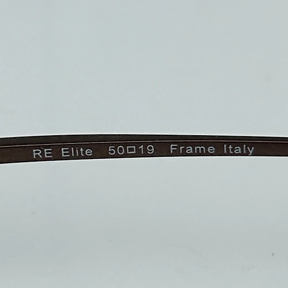 Randolph RE Elite Mens Eyeglasses Frame Brown Metal Rectangle 50-19-145 mm